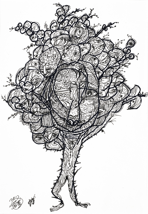 《染色体》系列-23 50X40cm  纸本 2016