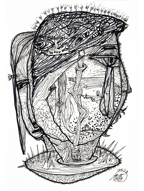 《染色体》系列-24 50X40cm  纸本 2016