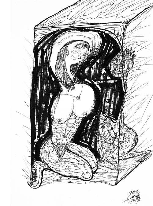《染色体》系列-29 50X40cm  纸本 2016