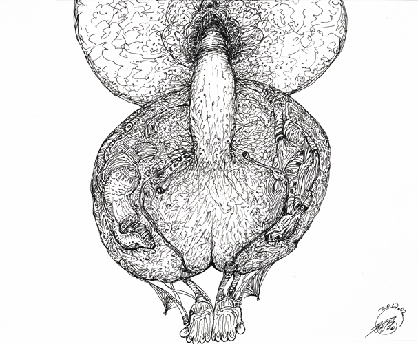 《染色体》系列-9 45X50cm  纸本 2016