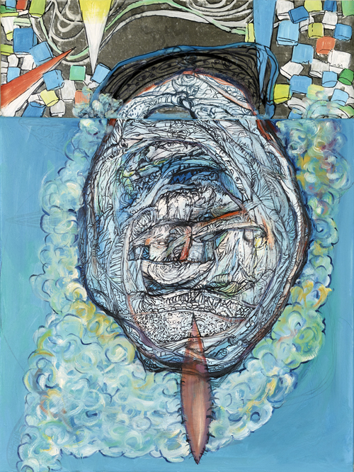 《无题》-18 70X50cm  油画 2018