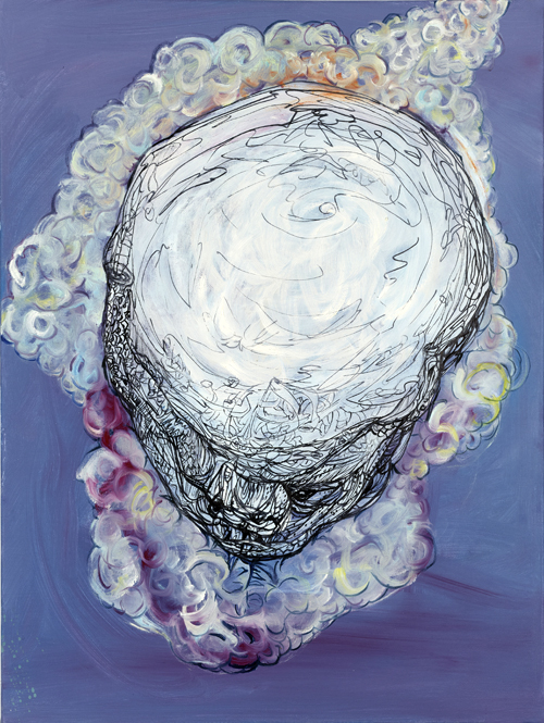 《无题》-2 70X50cm  油画 2018