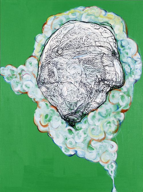 《无题》 70X50cm  油画 2018