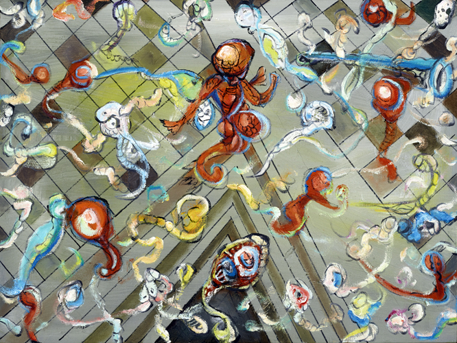 《招魂》系列-21 60X70cm  油画 2016