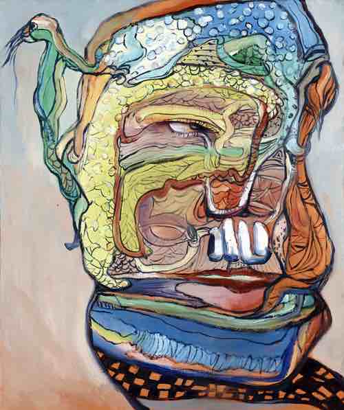 《招魂》系列-4 70X60cm  油画 2016
