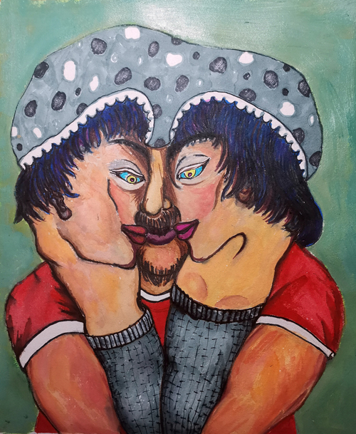 《我的世界》系列1 60X50cm  油画 2022