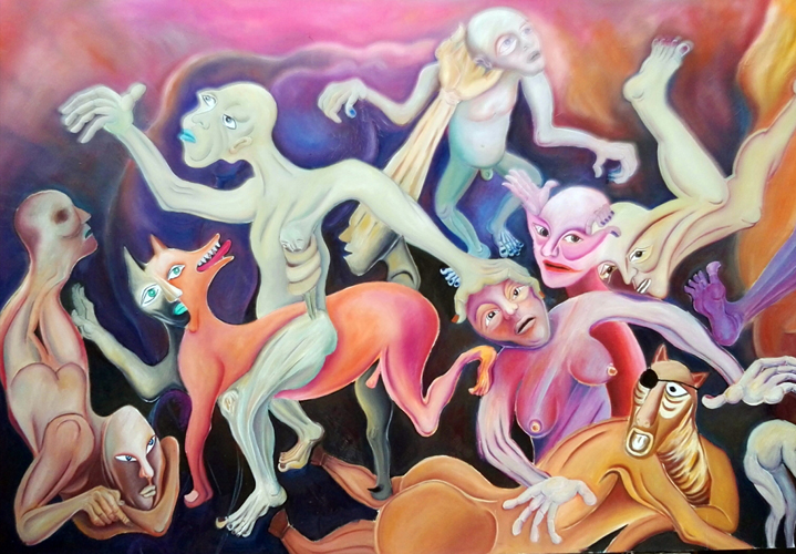 《异界》系列29 50X70cm 油画2017