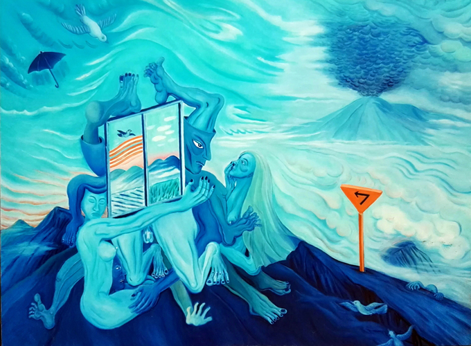 《异界》系列44 50X70cm 油画2017