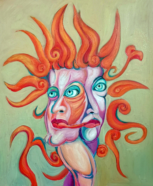 《异界》系列51 60X50cm 油画2022