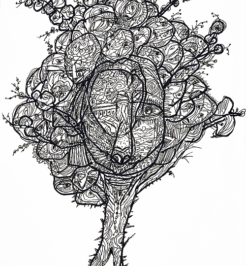 《染色体》系列-23 50X40cm  纸本 2016