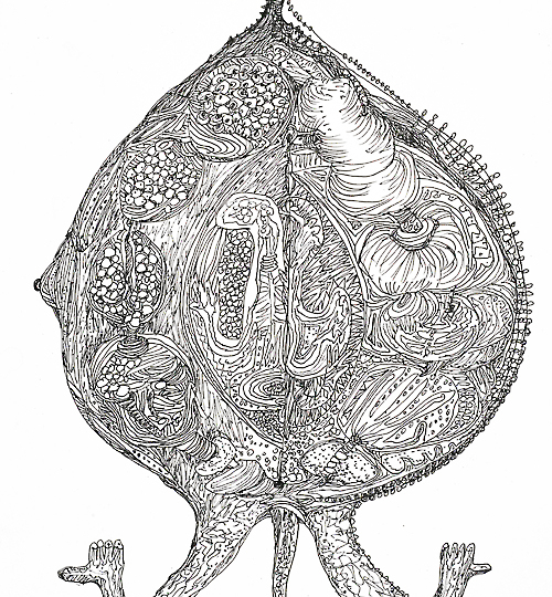 《染色体》系列-6 50X40cm  纸本 2016