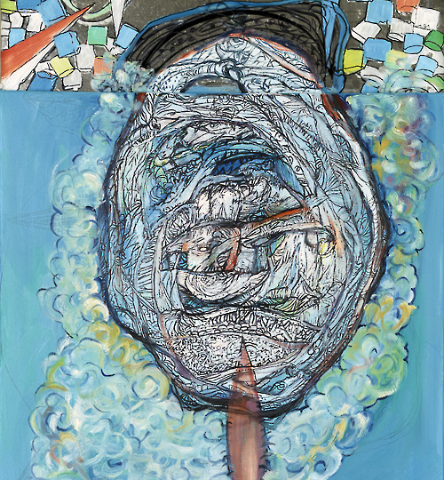 《无题》-18 70X50cm  油画 2018