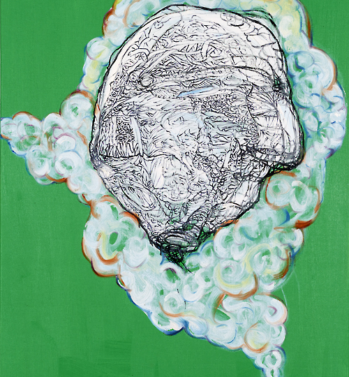 《无题》 70X50cm  油画 2018