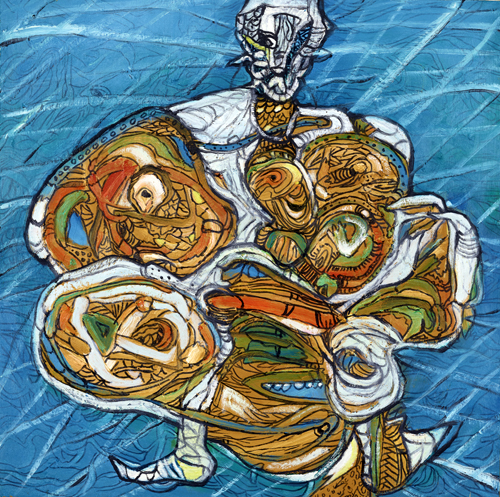 《招魂》系列-12 60X60cm  油画 2016