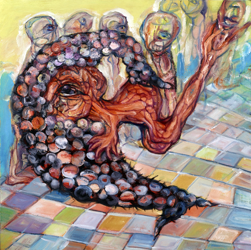 《招魂》系列-13 60X60cm  油画 2016