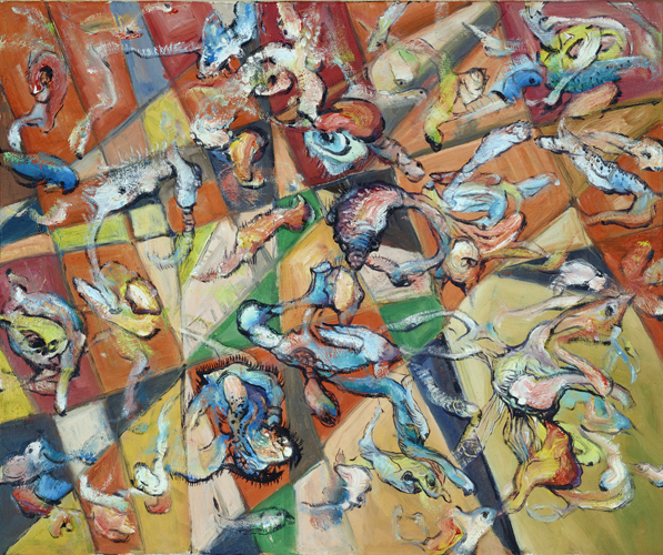《招魂》系列-1 60X70cm  油画 2016
