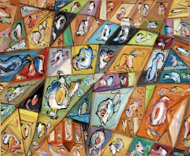 《招魂》系列-2 60X70cm  油画 2016