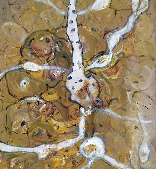 《招魂》系列-30 70X50cm  油画 2015