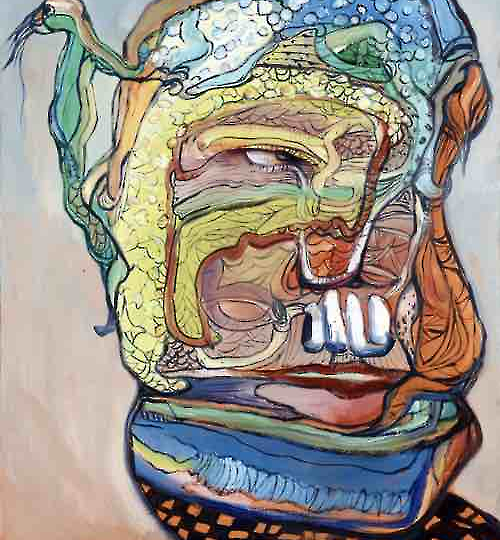 《招魂》系列-4 70X60cm  油画 2016