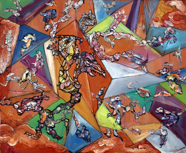 《招魂》系列-5 60X70cm  油画 2016