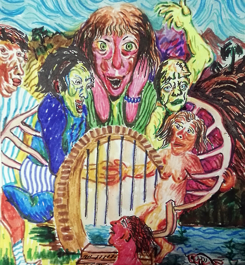 《异界》系列15 60X60cm 纸本2017
