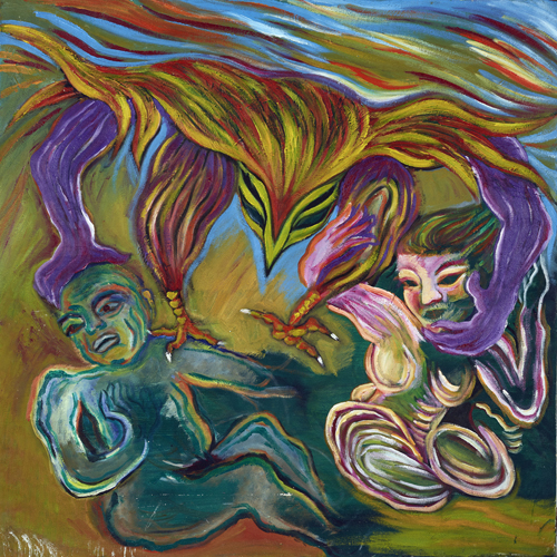 《异界》系列2 60X60cm 油画 2017