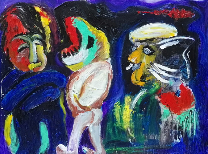《异界》系列35 50X70cm 油画2017