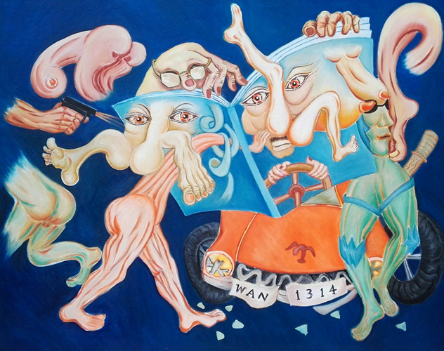《异界》系列41 50X70cm 油画2017